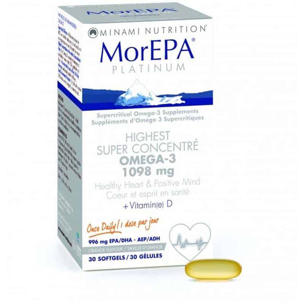 Oméga MorEPA Platinum (Oméga-3 super concentré) - 1100 mg
