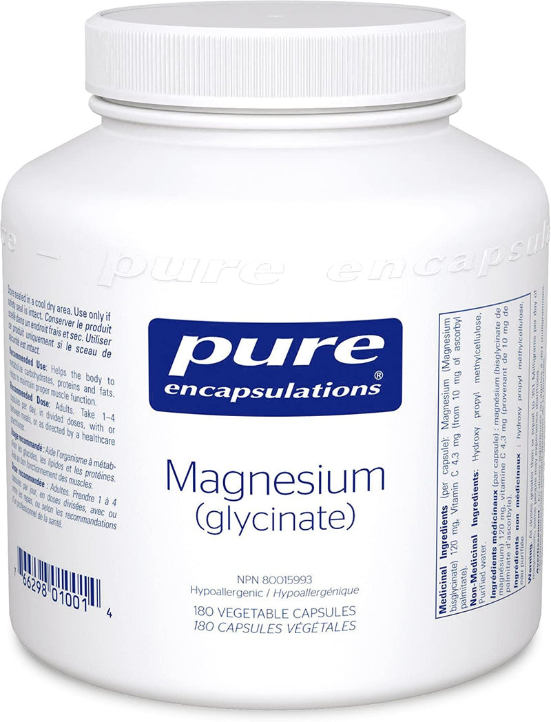 Magnésium glycinate Pure 180 capsules