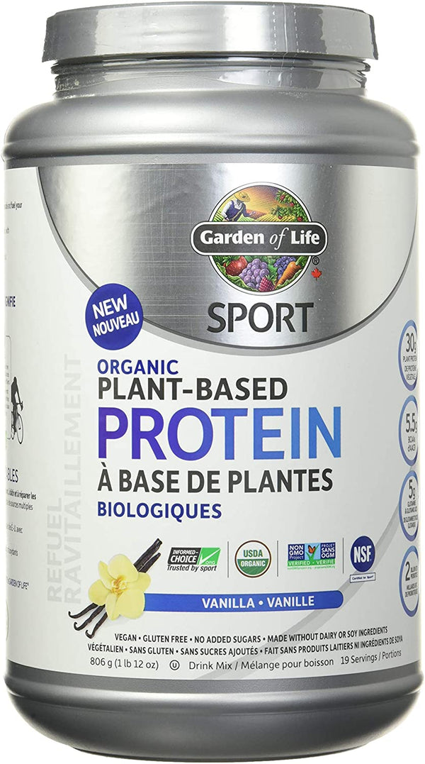 Garden of Life Sport Protéines végétales bio Vanille 806 g